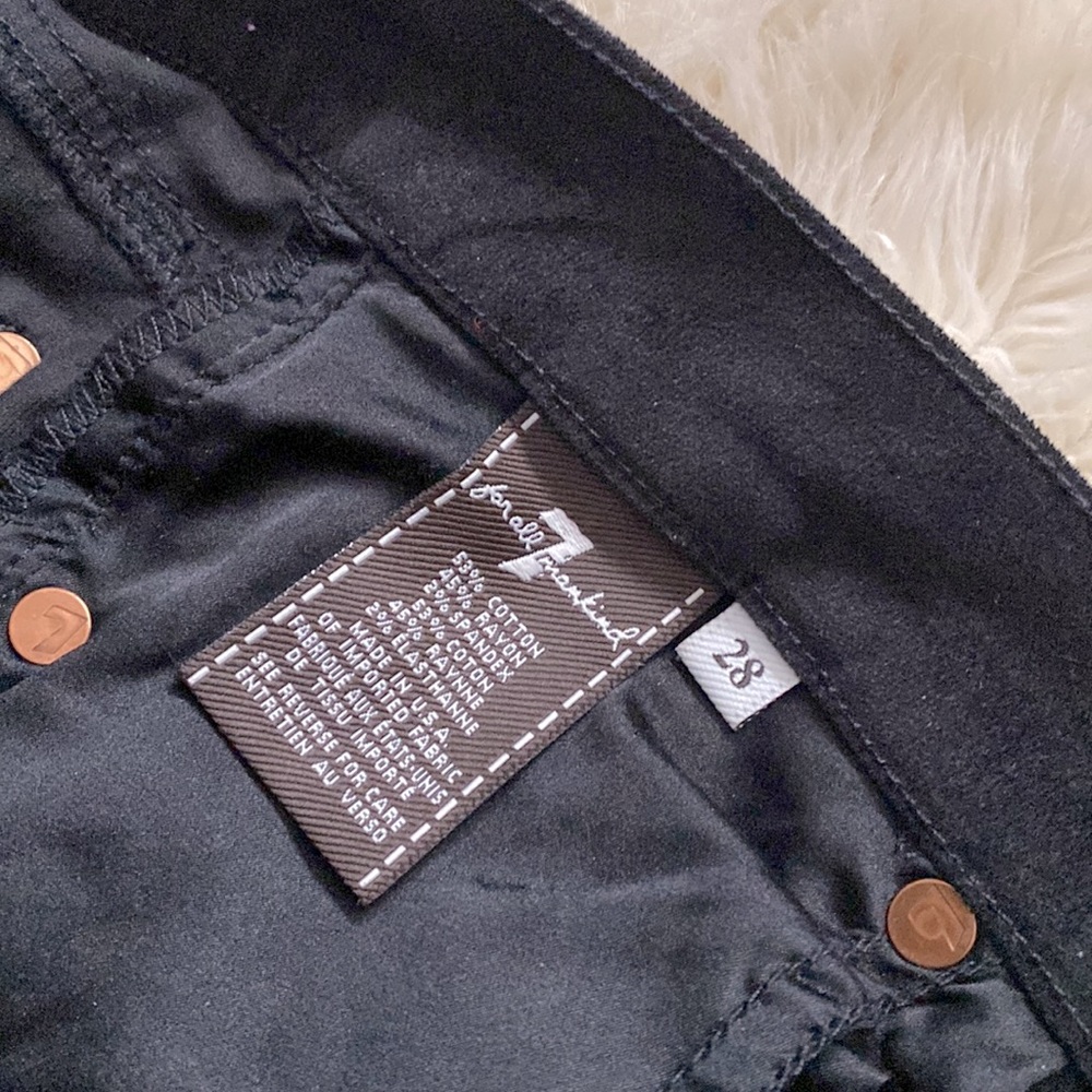 🇺🇸 MADE IN USA 7 For All Mankind Velvet Lisha skinny bootcut jeans - Picture 7 of 8